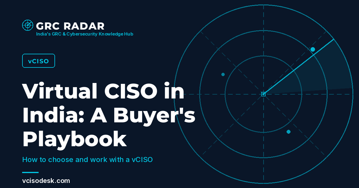 Virtual CISO (vCISO) buyer's playbook for Indian SMEs — GRC RADAR
